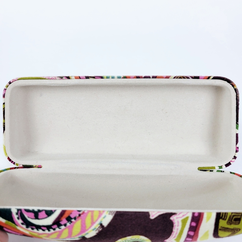 Vera Bradley Eyeglass Hard Case Padded~Floral Brown Blue Green Pink Orange~EMPTY - Picture 9 of 9